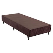 Base Sommier Camurça Marrom Solteiro (88x188x23) - Ortobom