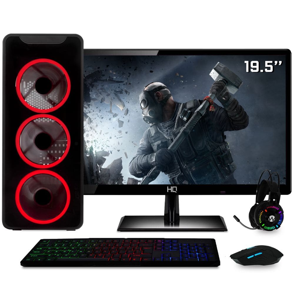 PC Gamer Completo AMD 10-Core 3.80Ghz Placa de vídeo Geforce GTX 750 4GB  SSD 240GB RAM 8GB Monitor Full HD 21.5 500W Quantum Titanium - WorldPc  empresa do grupo Bel MicroTecnologia