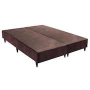 Base Sommier Camurça Marrom Sup King (193x203x23) - Ortobom