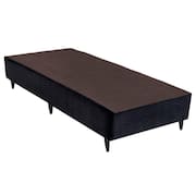 Base Sommier Camurça Preto Solteiro (88x188x30) - Ortobom