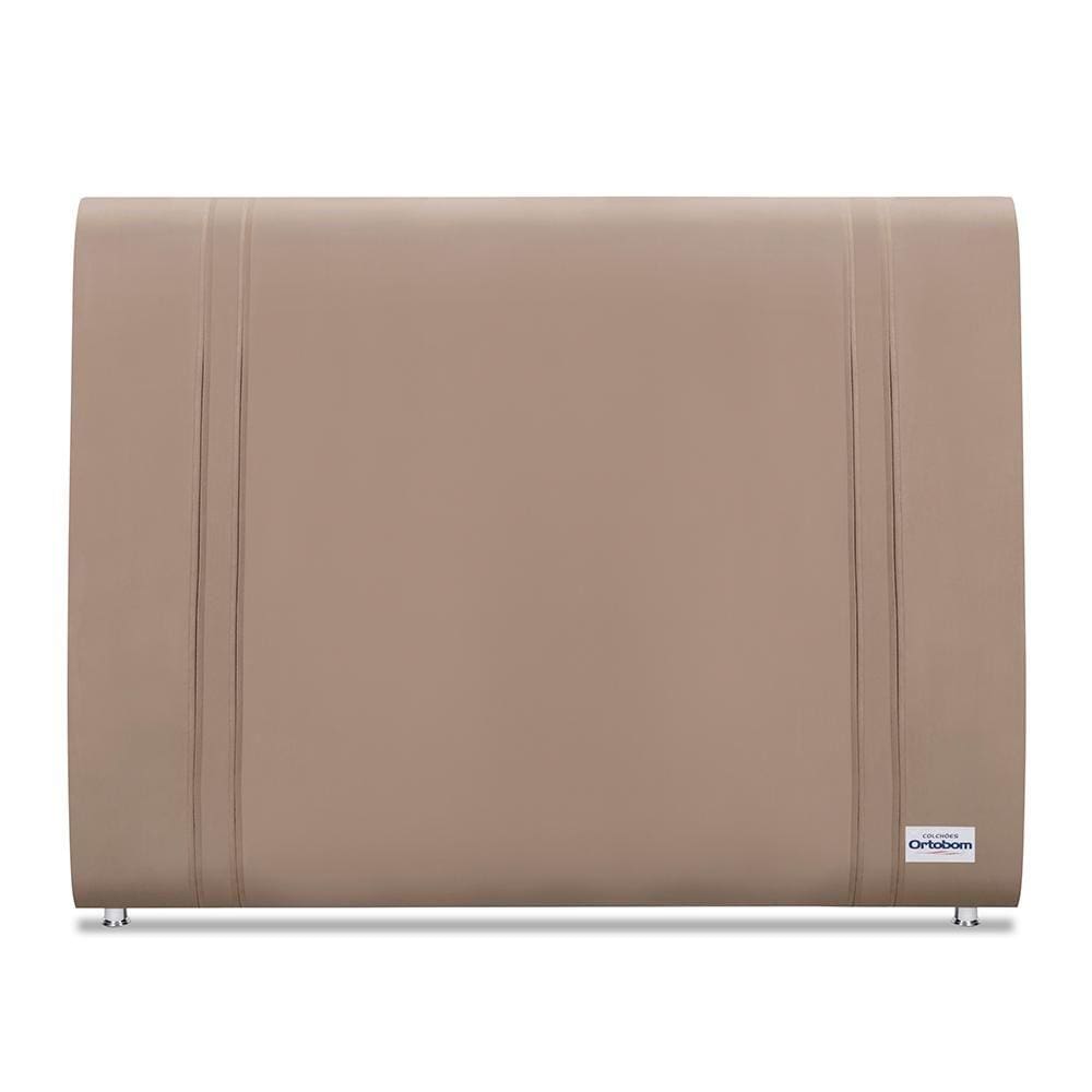 Cabeceira Tamisa Veluto Bege Casal (8x140x125) - Ortobom