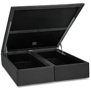 Base Baú Camurça Cinza Casal (138x188x39) - Ortobom