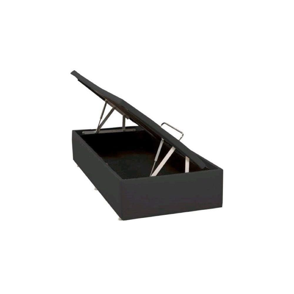 Base Baú Phy Corino Cinza Solteiro (88x188x39) - Ortobom