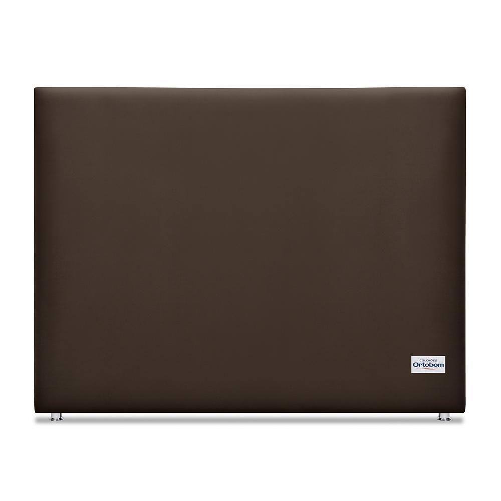 Cabeceira Sena Veluto Marrom Sup King (12x195x125) - Ortobom