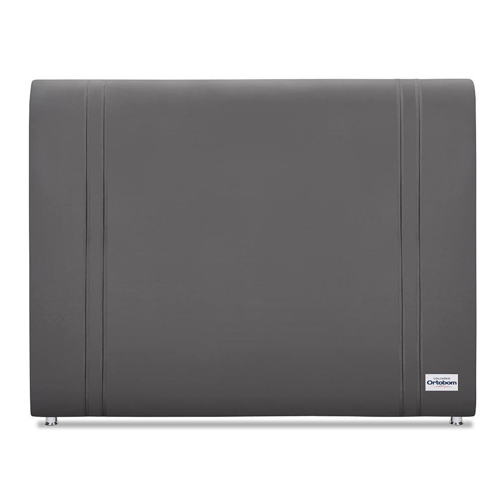 Cabeceira Tamisa Veluto Cinza King (8x188x125) - Ortobom