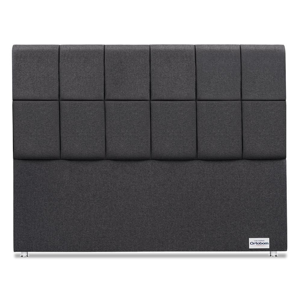 Cabeceira Piave Linho Cinza Queen (12x160x125) - Ortobom