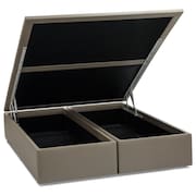 Base Baú Corino Bege Super King (193x203x39) - Ortobom