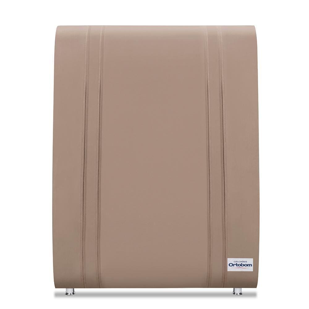 Cabeceira Tamisa Veluto Bege Solteiro (8x90x125) - Ortobom