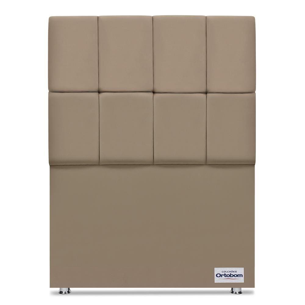 Cabeceira Piave Veluto Bege Solteiro (12x90x125) - Ortobom