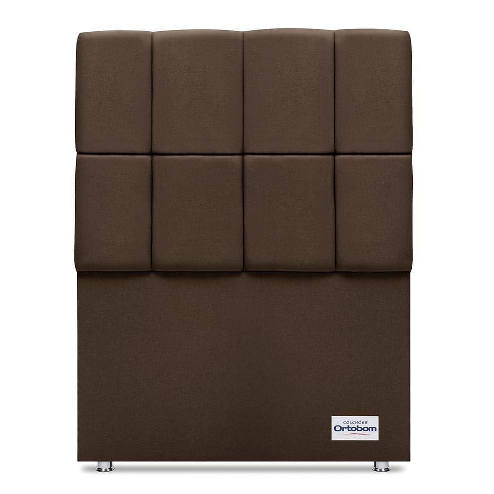 Cabeceira Piave Linho Marrom Solteiro (12x90x125) - Ortobom