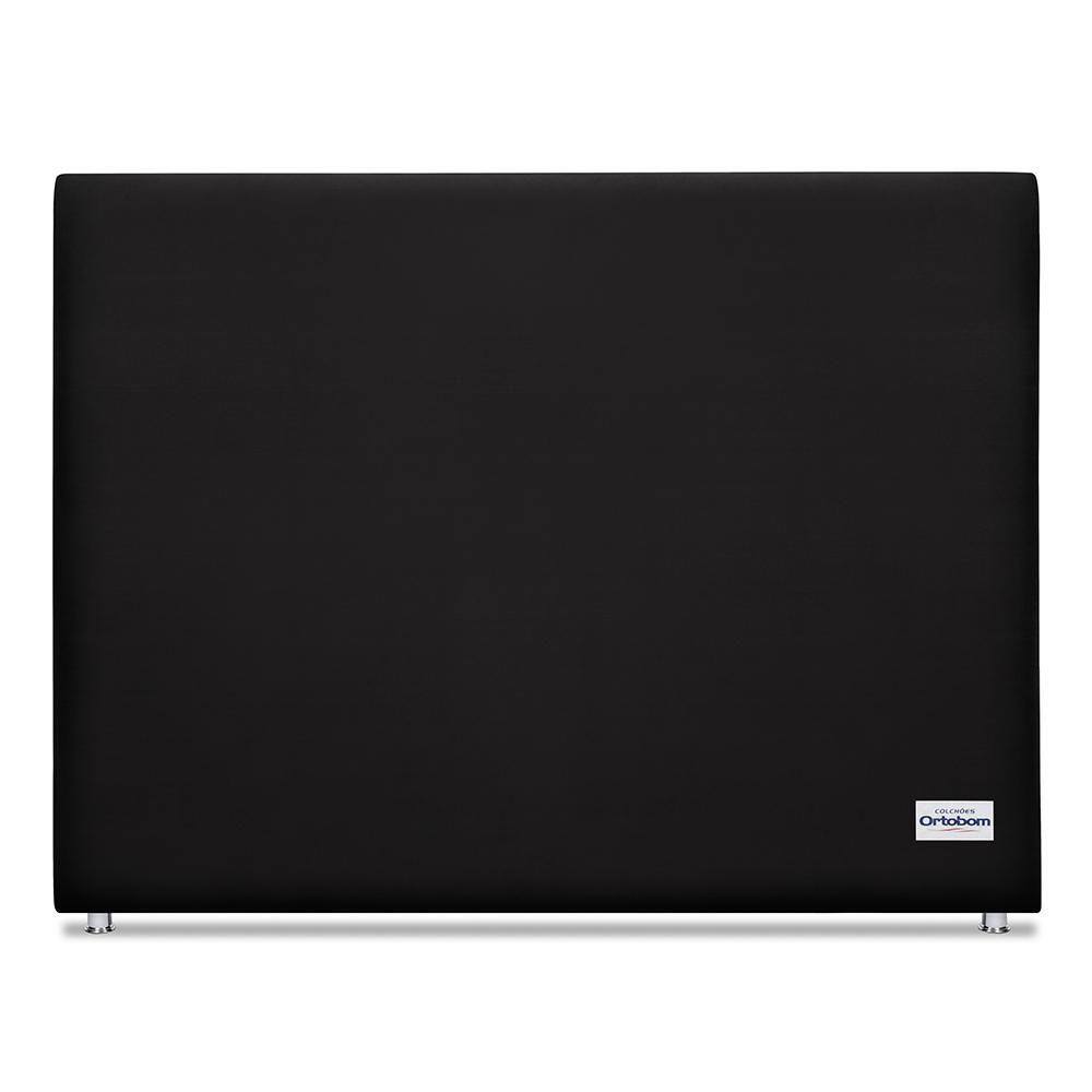 Cabeceira Sena Veluto Preto Sup King (12x195x125) - Ortobom