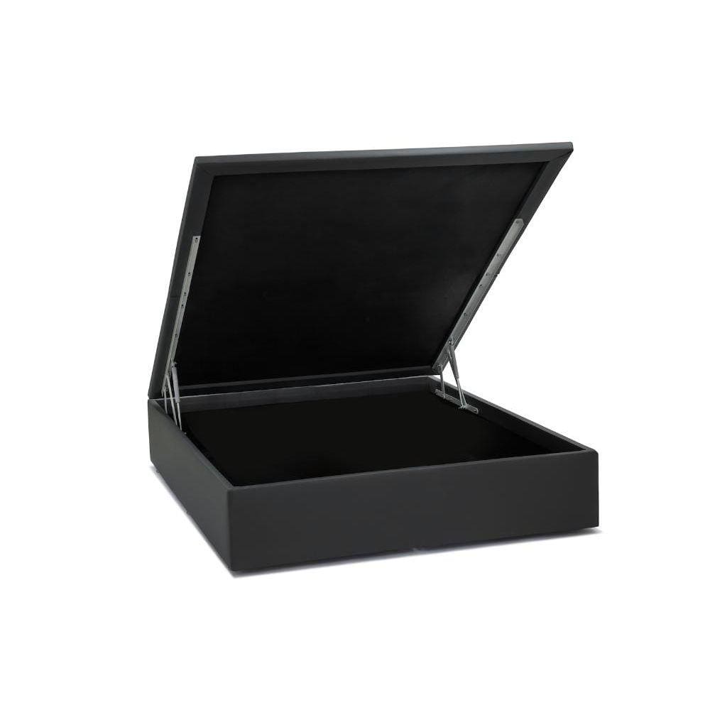 Base Baú Physical Corino Cinza Casal (138x188x39) - Ortobom