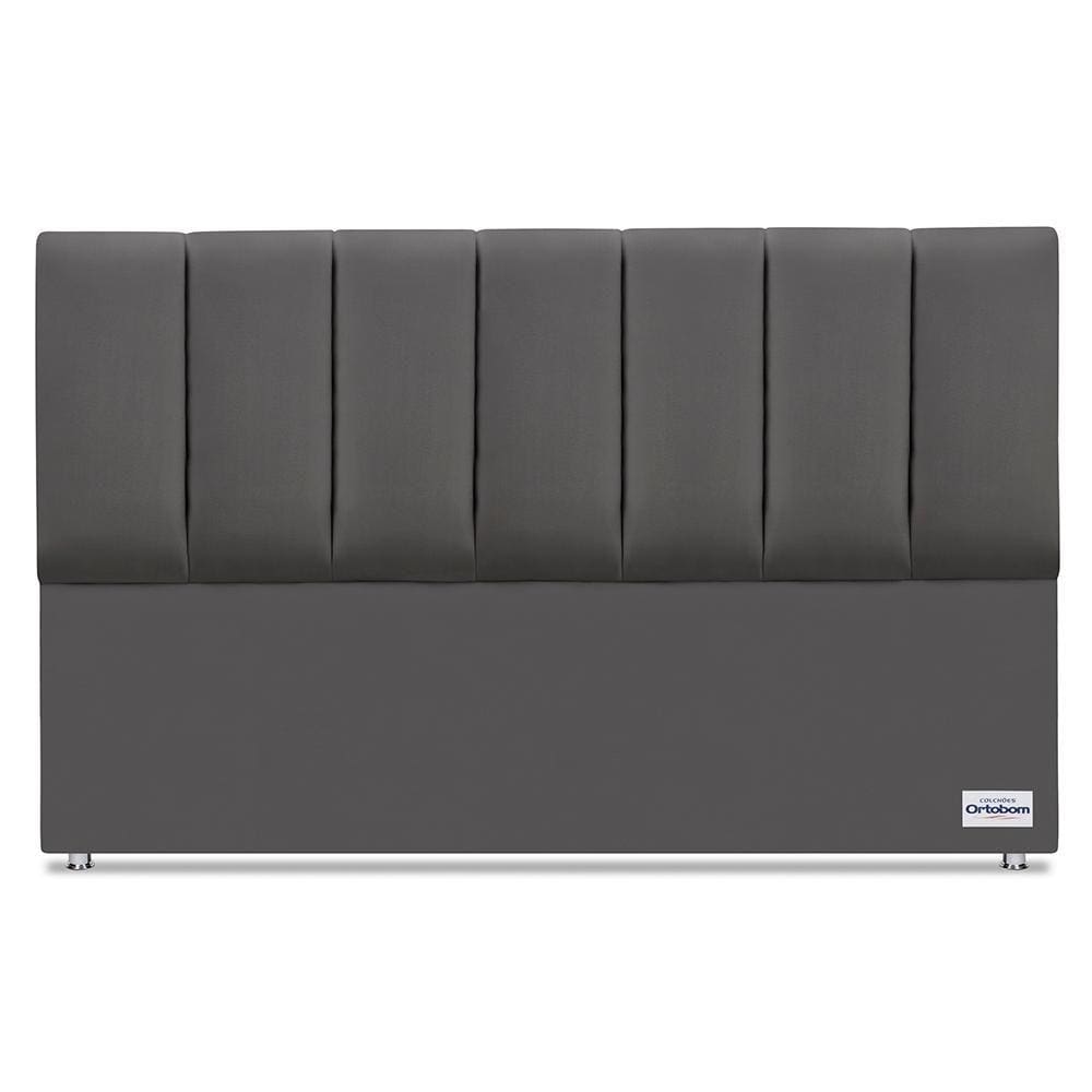 Cabeceira South Veluto Cinza Sup King (11x195x125) - Ortobom