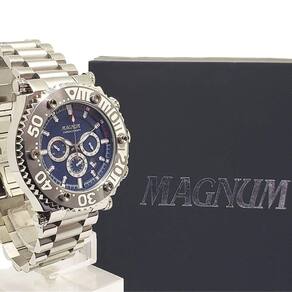 Relógio Magnum Masculino Sports MA34263Q Chronograph Prata