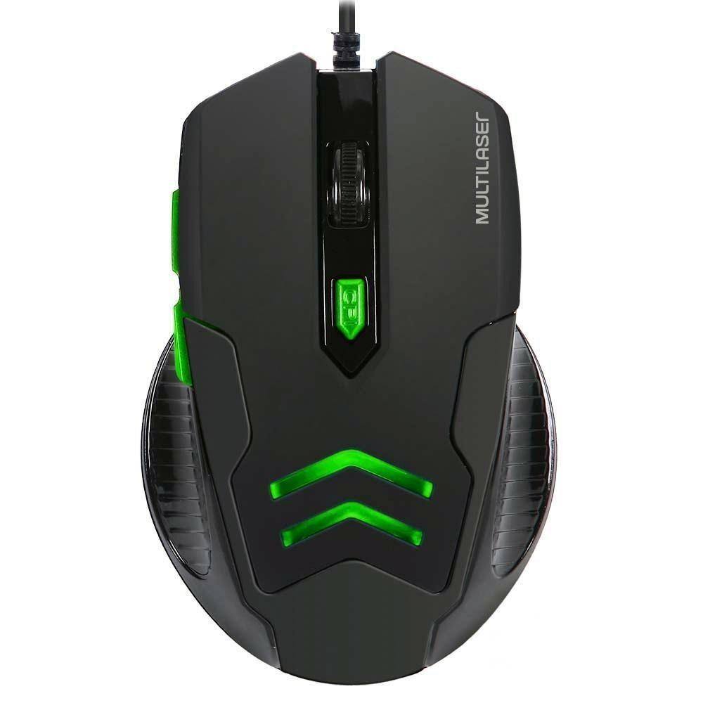 Mouse Gamer Verde 3200 Dpi Com Mousepad | Extra