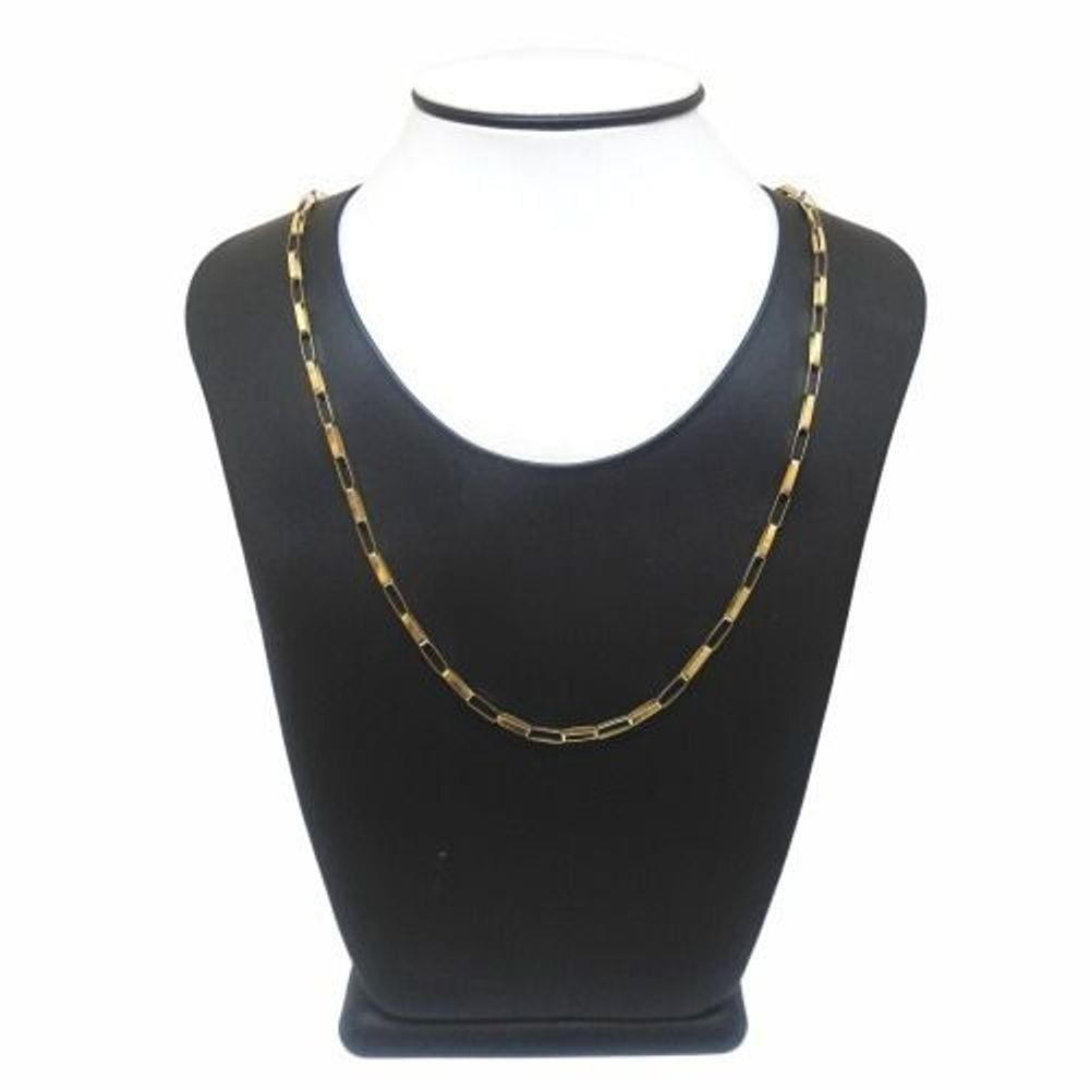 Corrente Cordão Masculino Ouro 70cm 7.5 Gr Cadeado