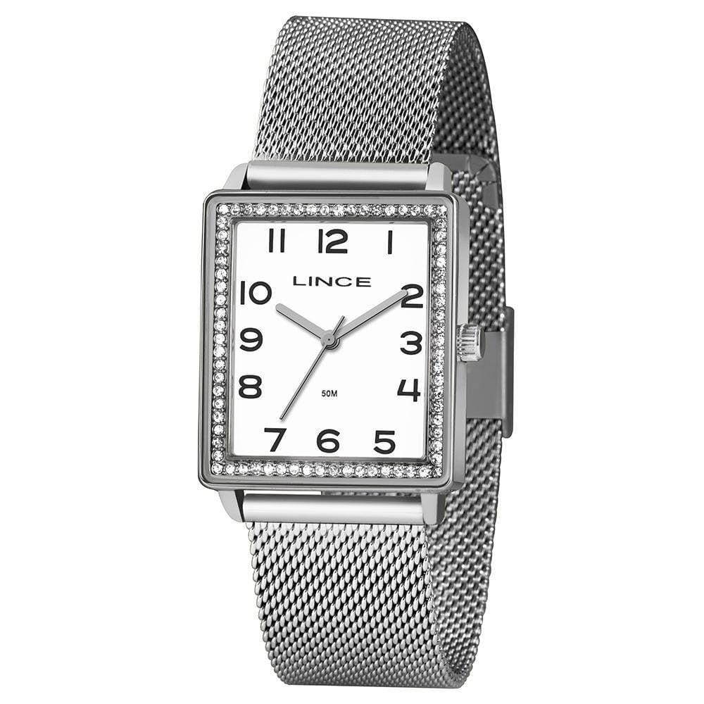 Relogio Lince Feminino Lqm4665L B21Sx Prata Quadrado