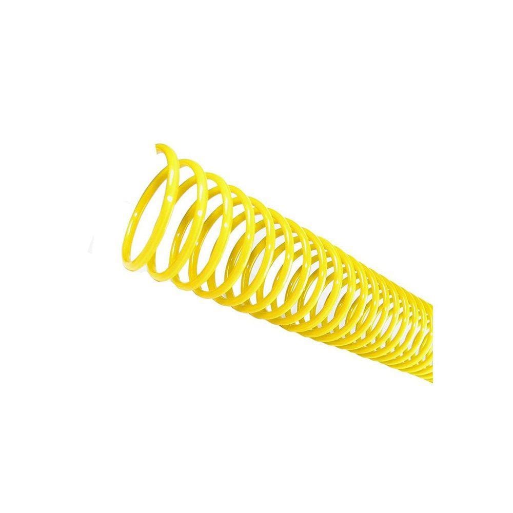 Espirais para Encadernação Amarelo 25mm 160 Folhas 45 und