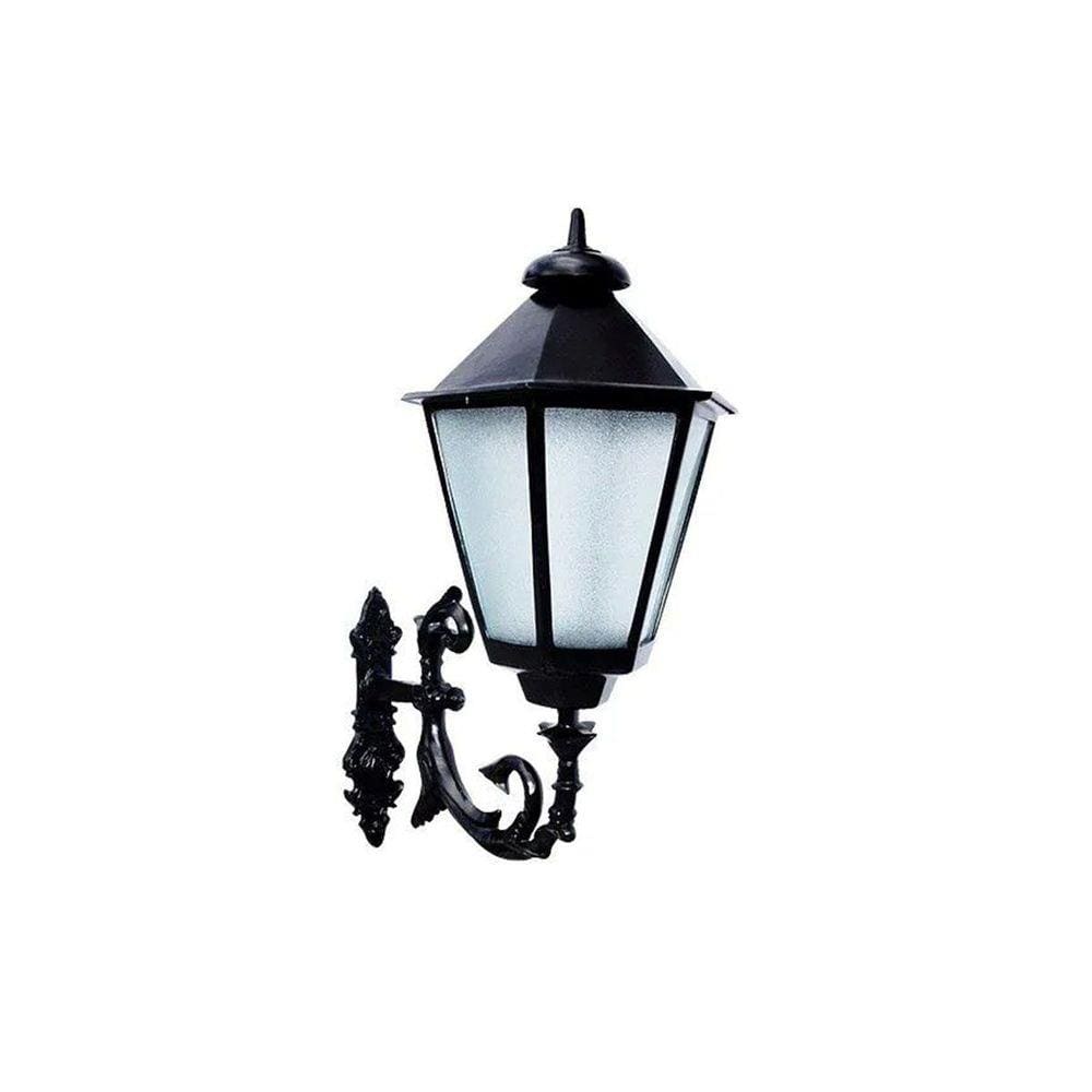 Luminária Colonial com Braço Italiana Grande Alumínio 99cm
