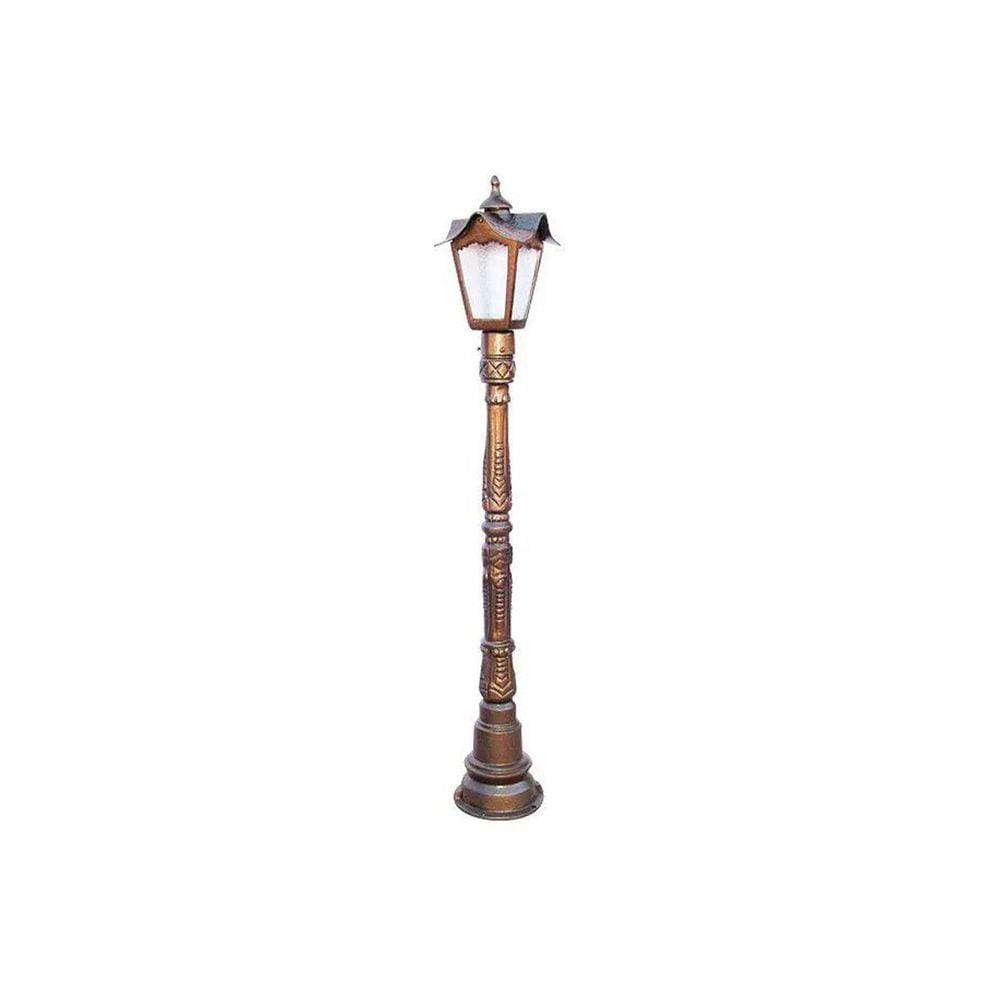 Poste Chinês para Jardim de Alumínio 01 Luminária 1,27m