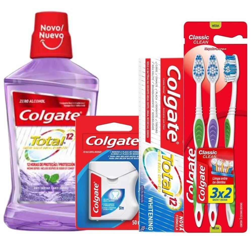 Kit Colgate Total 12 Anti Tartaro