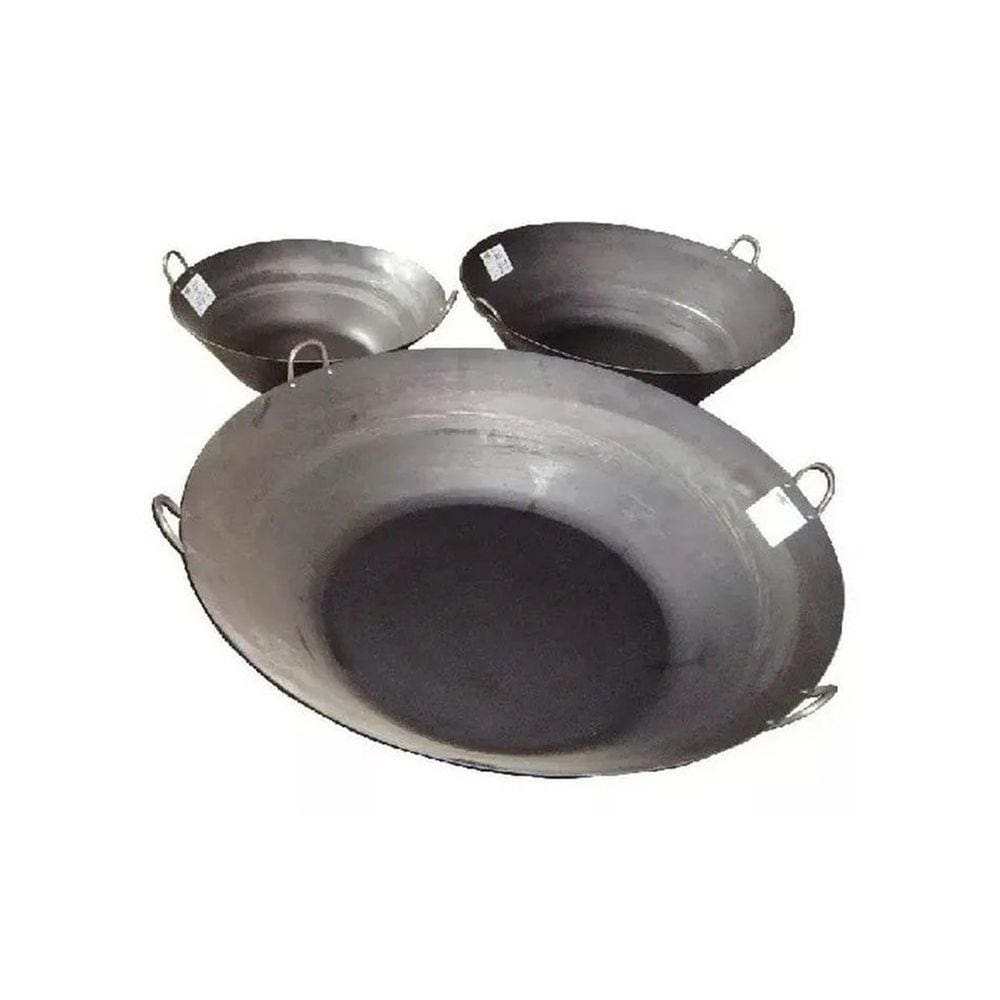 Tacho Beira Alta Preto Aço Carbono 8 Litros 41 Cm Diâmetro