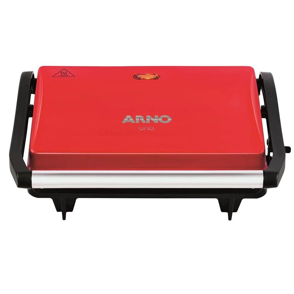 Grill Elétrico Arno Uno Compacto com Antiaderente e Luz Piloto 760W