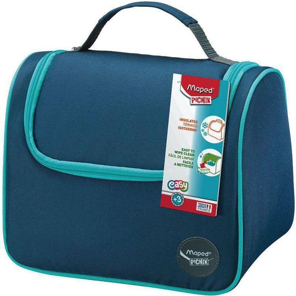 Lancheira Térmica Com Alca De Mão Picnik Az Azul- Maped