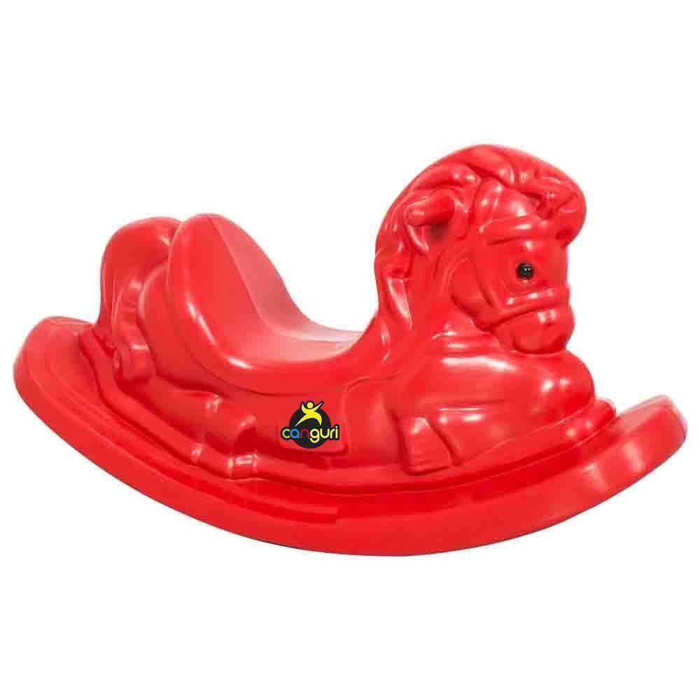 Gangorra Infantil Cavalinho Canguri Vermelho