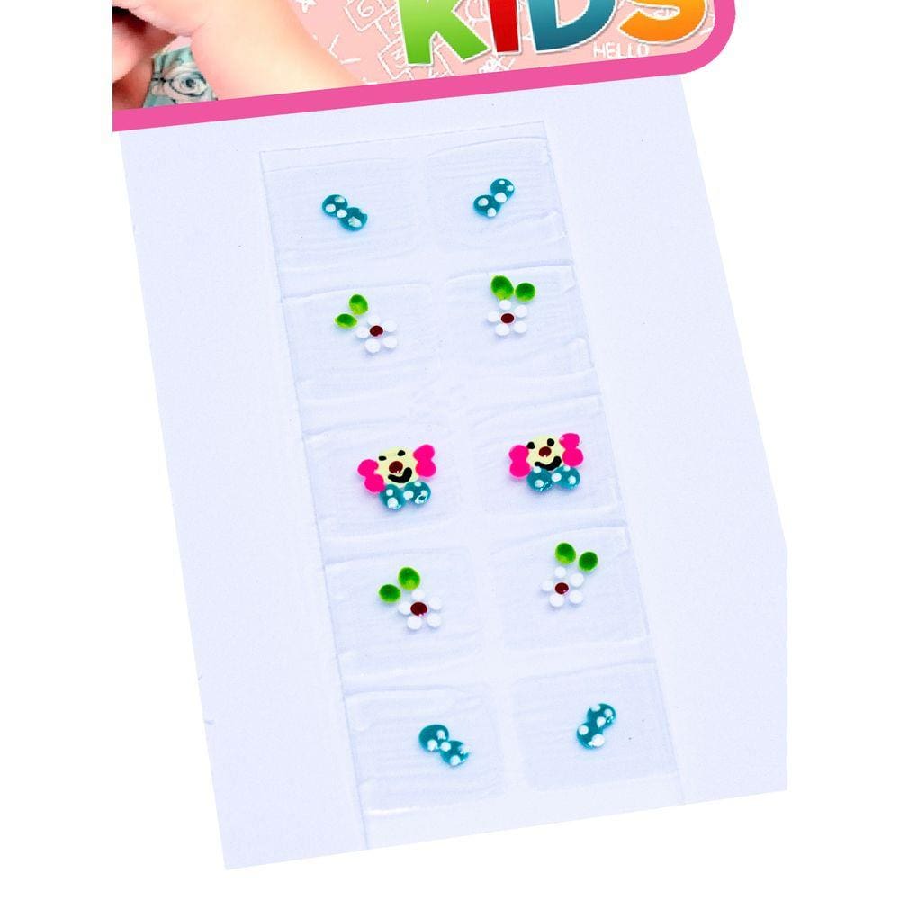 Kit 100 Adesivos de Unha Kids Artesanal, Arte sedução