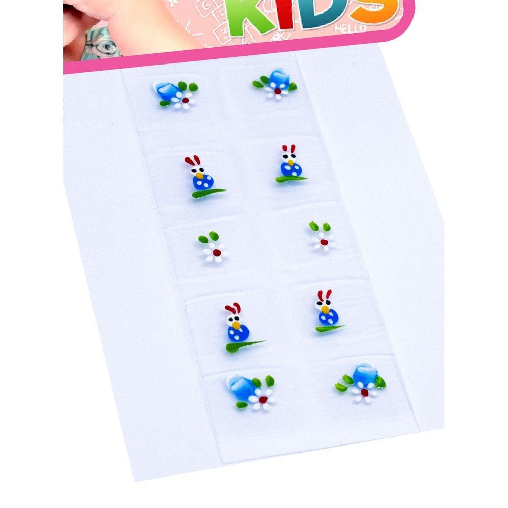 Kit 250 Adesivos de Unha Kids Artesanal, Arte sedução