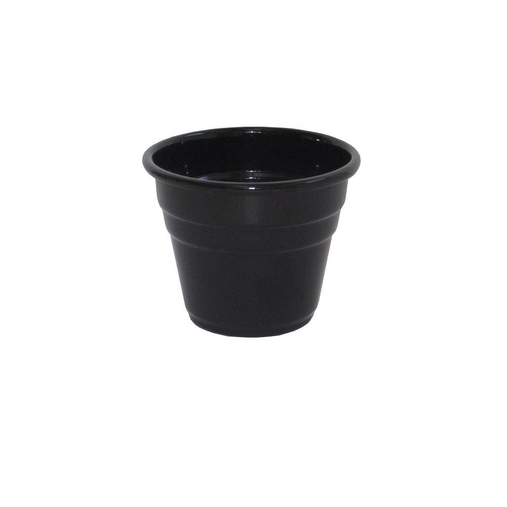 Vaso Aluminio M 14x11cm Preto Alumínios Vulcão