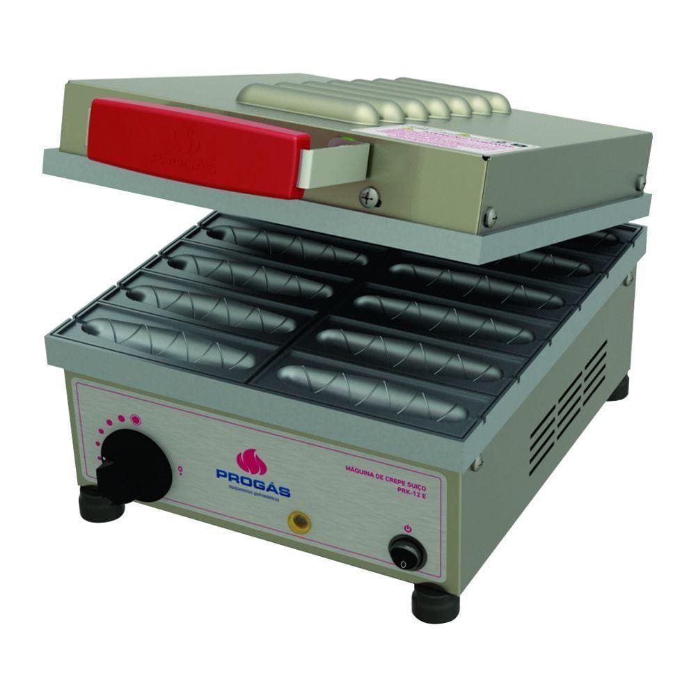 Máquina de Crepe Crepeira Elétrica Progás 12 Cavidades PRK-12 E 127V