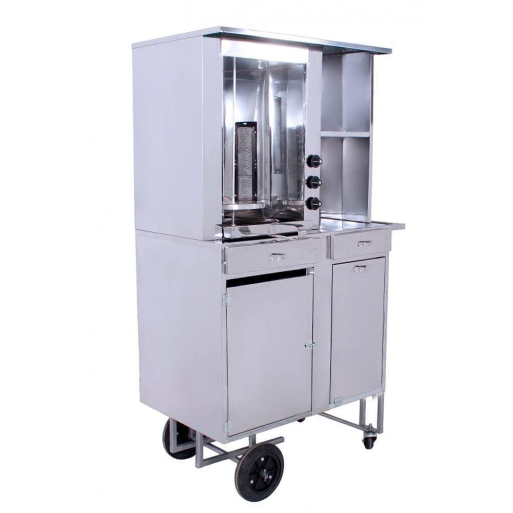 Carrinho de Churrasco Grego R2 com Baú de Mantimentos e Caixa 66433