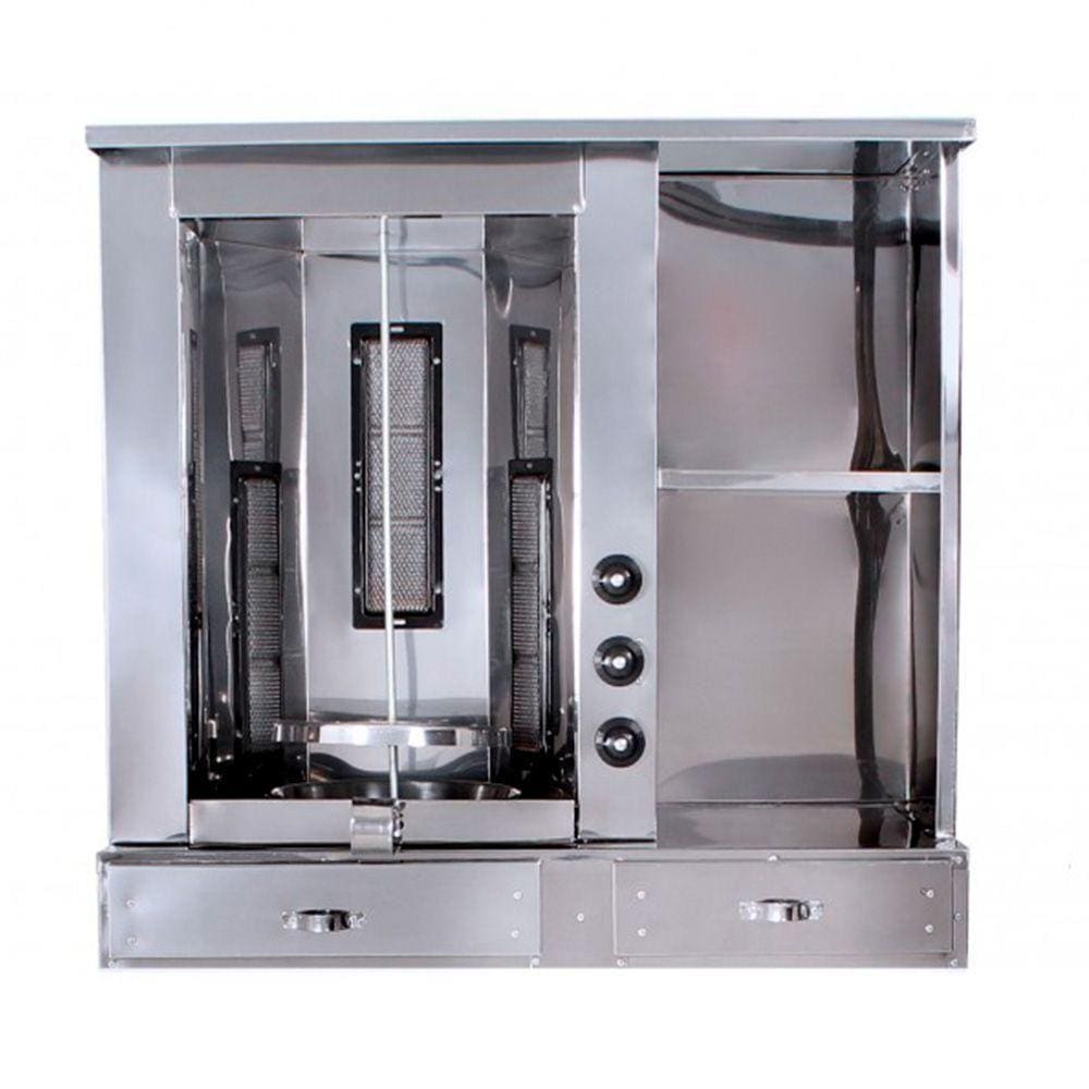 Churrasco Grego de Balcão R2 em Inox com Gavetas R0087