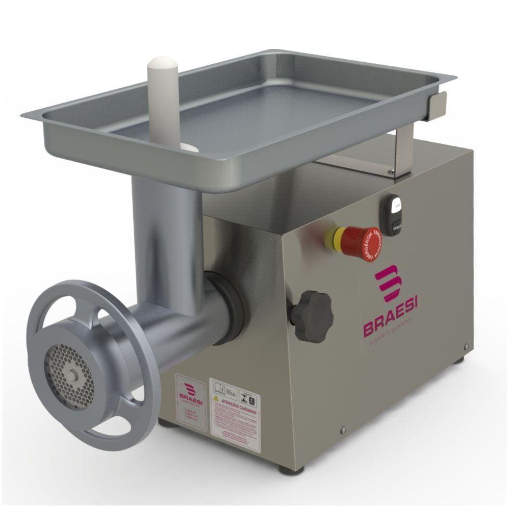 Moedor de Carne Braesi em Inox Bocal 22 1,25CV BMC-22/1 G2 BIV