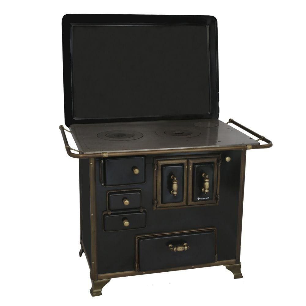 Fogão a Lenha Barroco Gabinete Venâncio 03 Preto 3bgdtpr