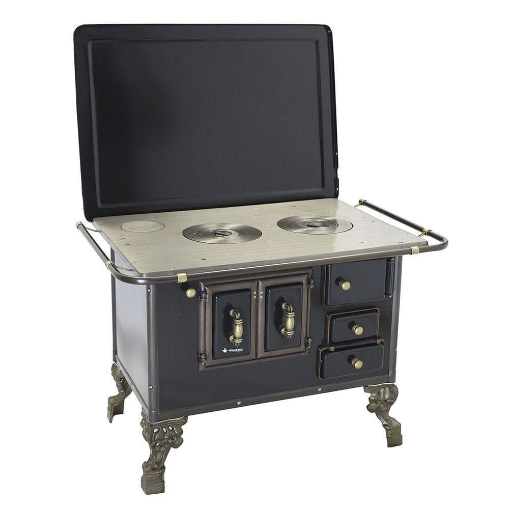 Fogão a Lenha Barroco Venâncio com Tampa 03 Preto 3betpr