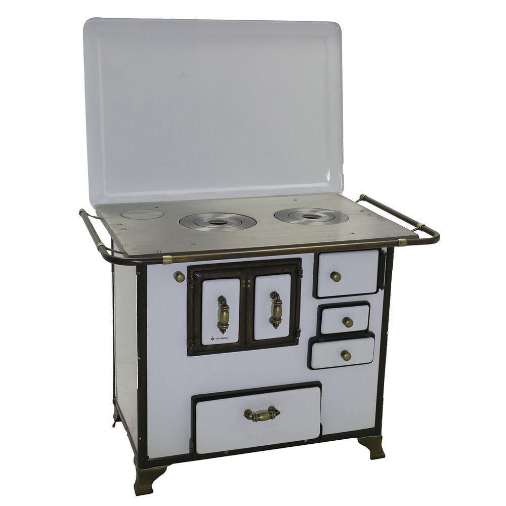 Fogão a Lenha Barroco Gabinete Venâncio 03 Branco 3bgetbr