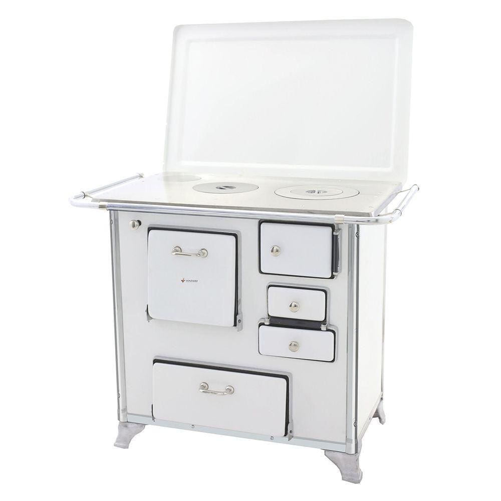 Fogão a Lenha 01 Venâncio Gabinete e Tampa Tradicional Branco 1getbr