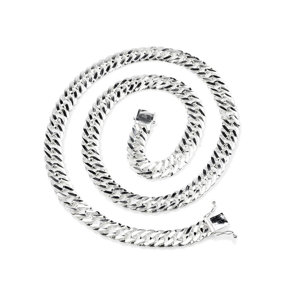 Corrente Cordão Masculino Grumet Grosso 60cm De Prata 925 Maciça
