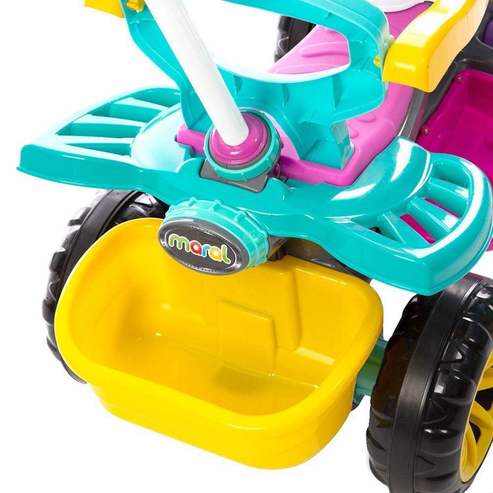 Quadriciclo Pedal e Passeio Infantil Menina 3111 Maral