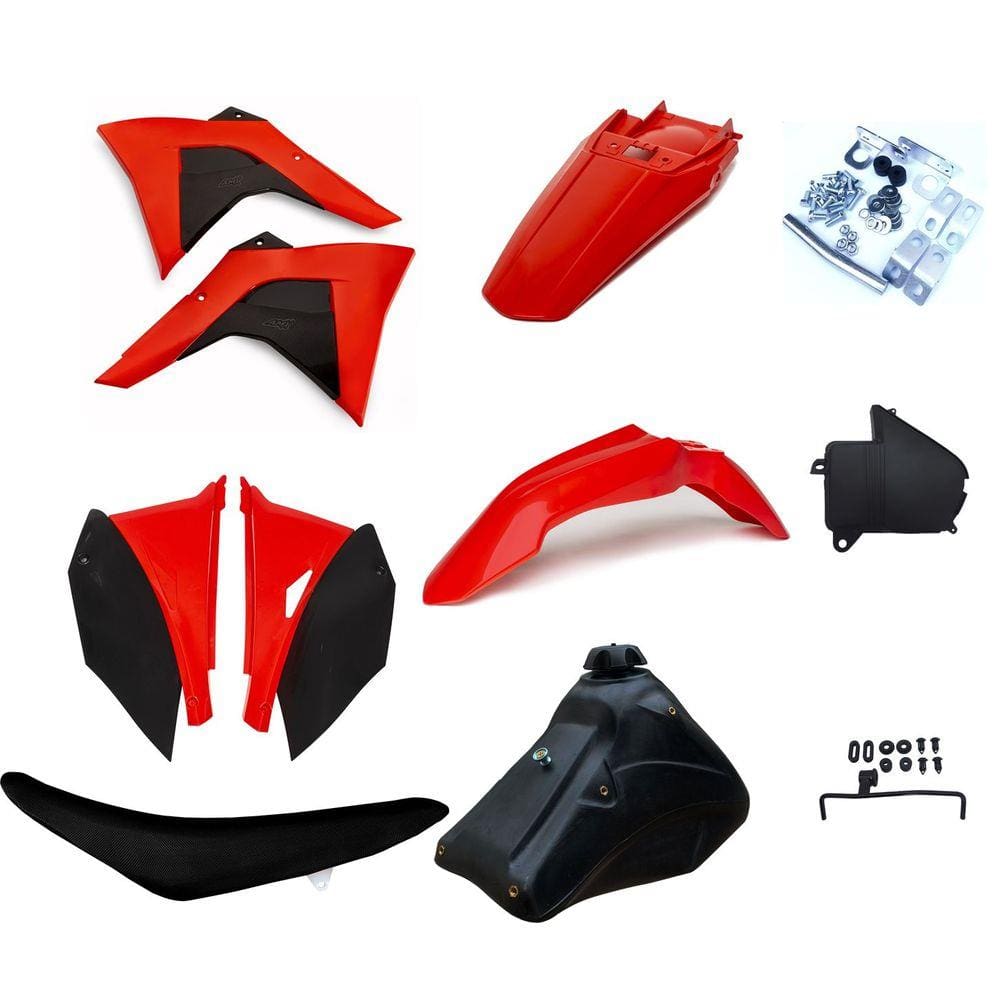 Kit Plástico Amx Adaptável Completo Crf 230 P/ Xr 200 Xr 250