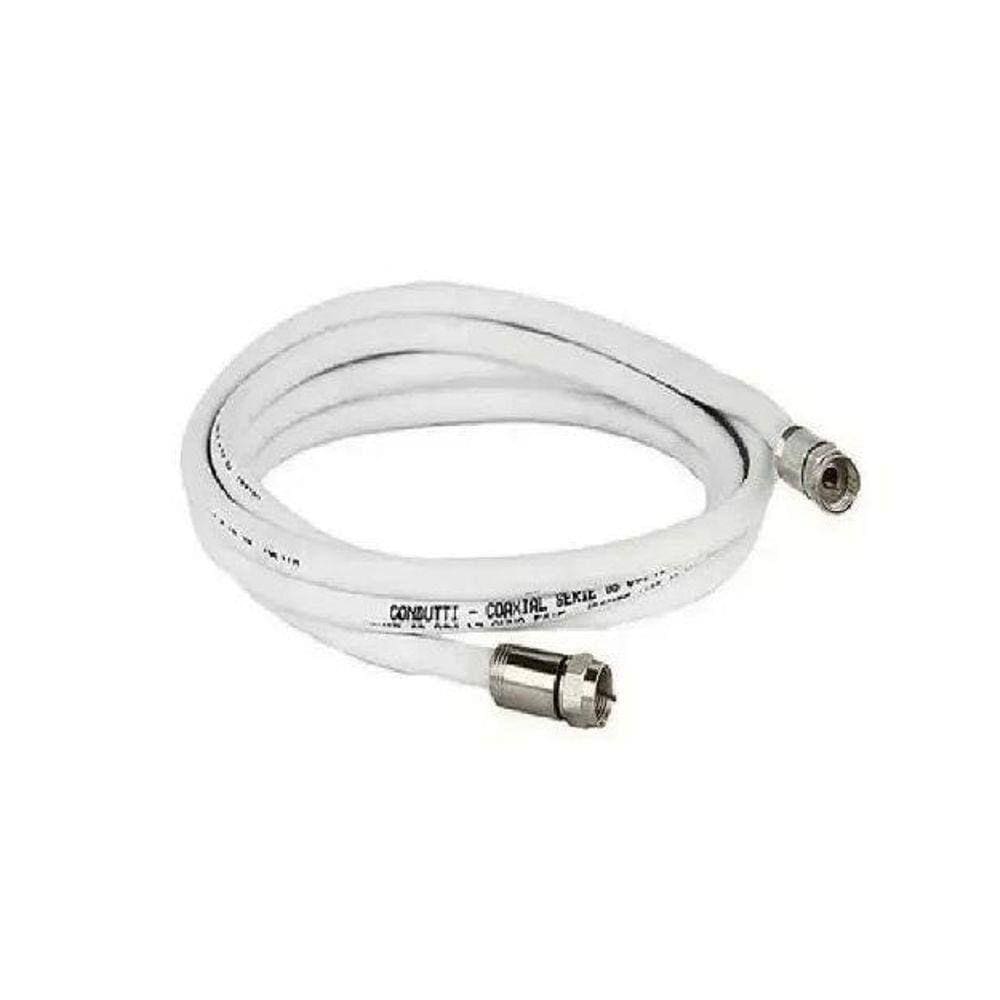 Cabo Coaxial Antena Digital 20 Metros Montado Com Conector