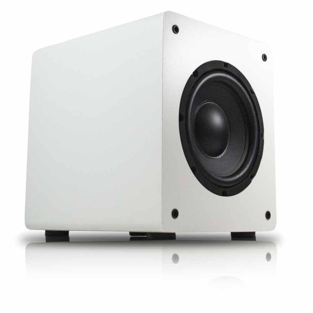 Subwoofer ativo para Home Theater Wave Sound WSW8 175W RMS 8\" Branco