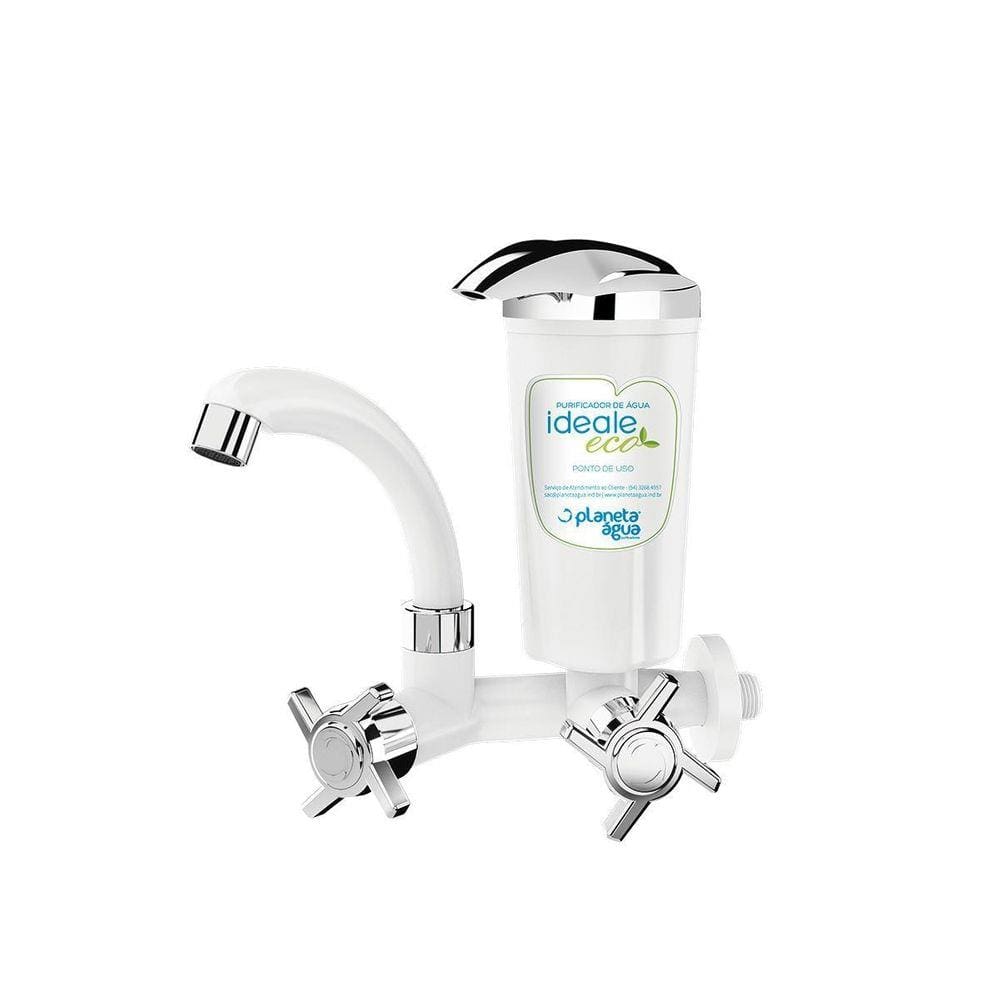 Purificador Ideale Eco Branco/Cromado Embalagem Econômica