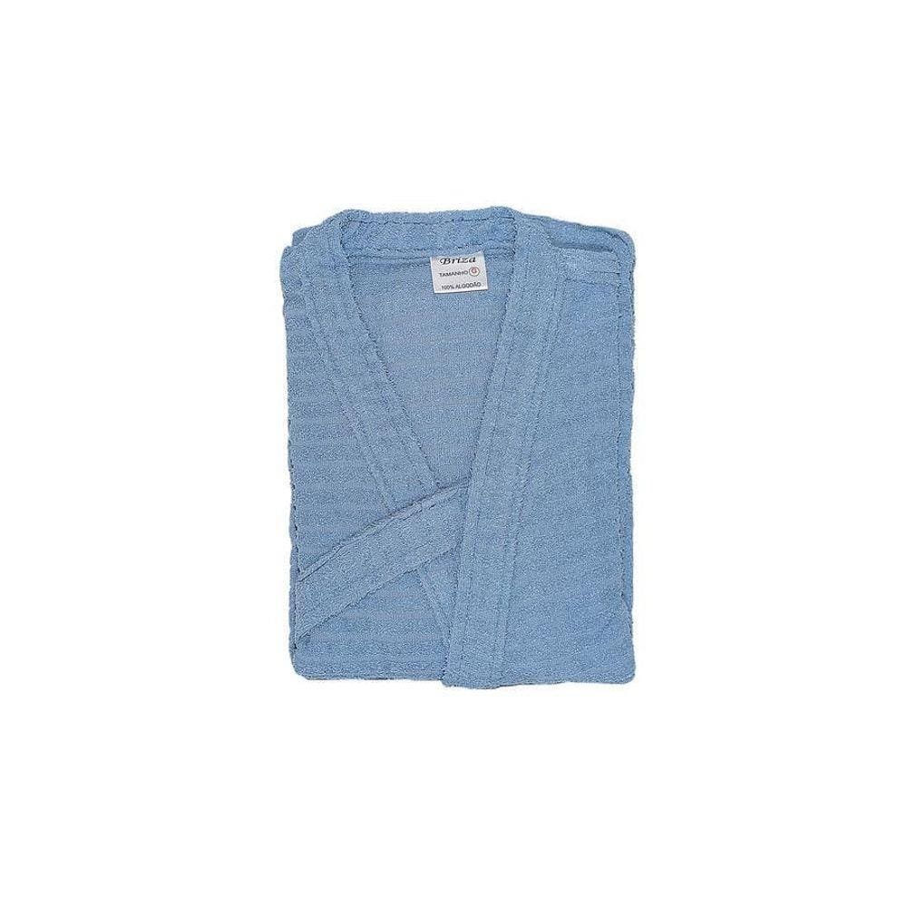 Roupão Atoalhado Juvenil Briza Azul 4013 Tamanho 12