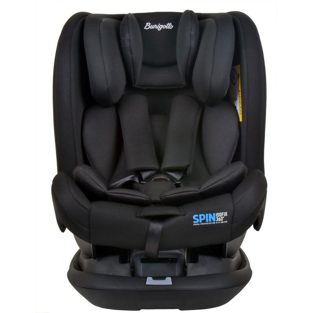 Cadeirinha Para Carro Burigotto Spin 360º Black Preta Isofix 0 a 36 Kg IXAU5126PRC42