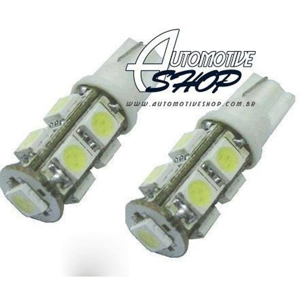 Lampada Pingo T10 de 9 Leds super branco Unidade