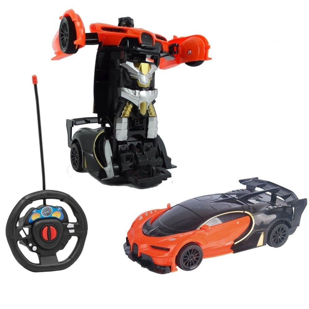 Carro Carrinho Controle Remoto Brinquedo Infantil Vira Robo